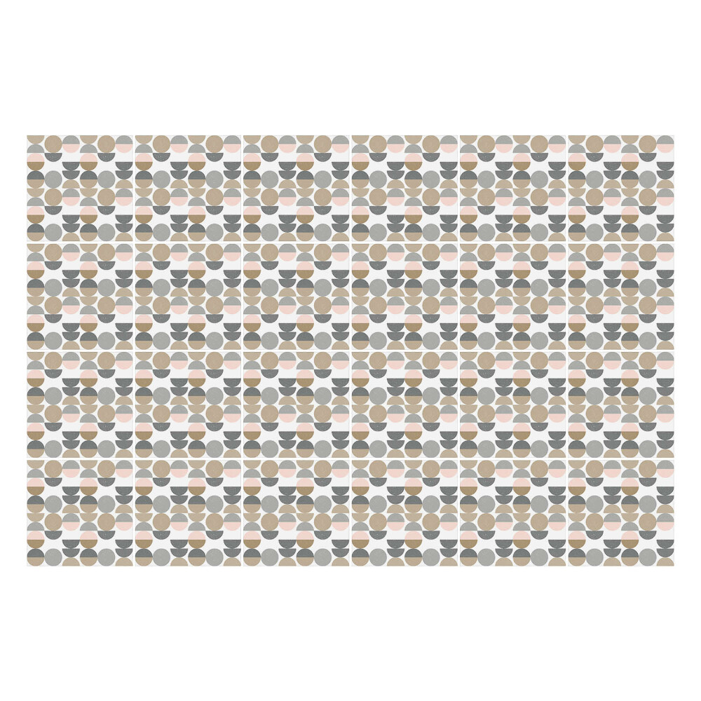 Csempe matrica Geometrikus ovális motívumok