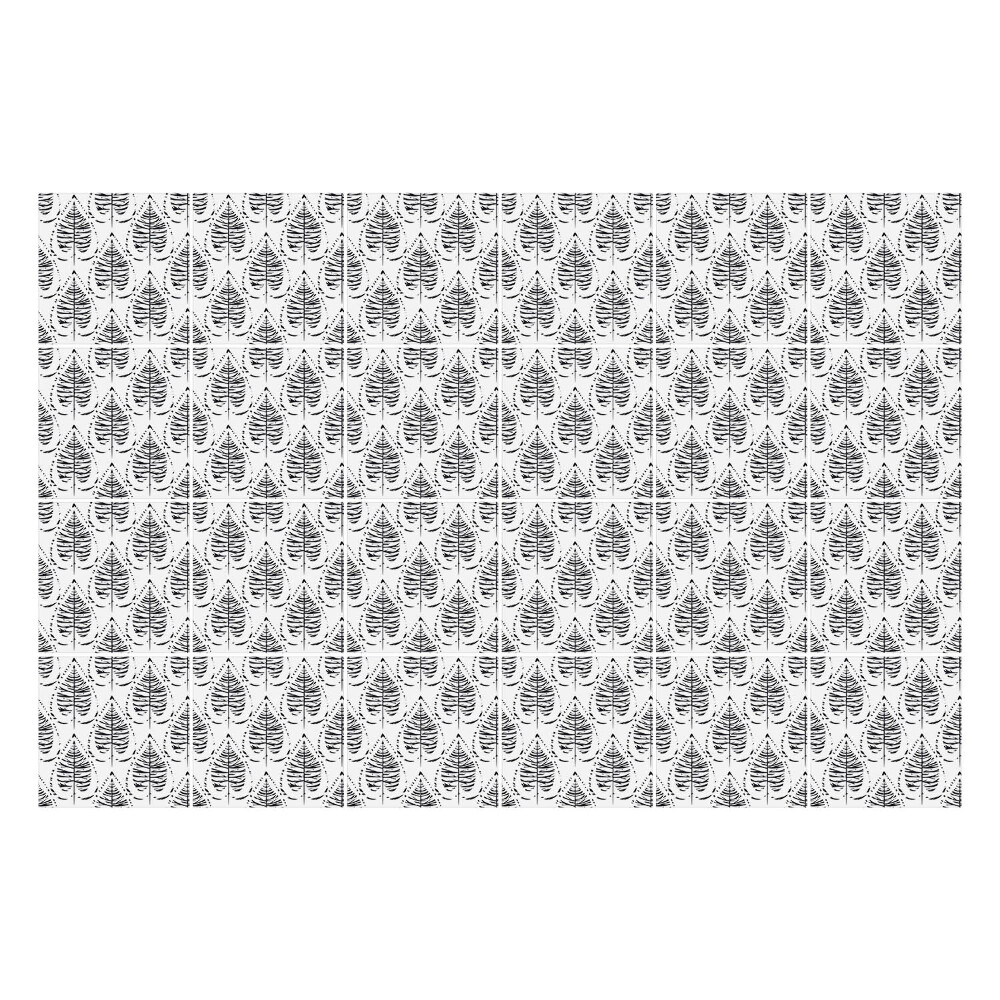 Öntapadós csempe matrica Leveles formák motívuma