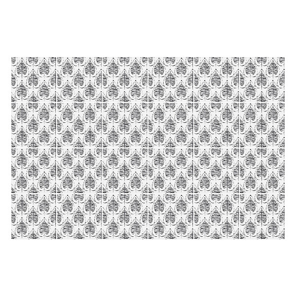 Öntapadós csempe matrica Leveles formák motívuma