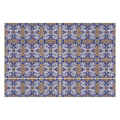 Öntapadós csempe matrica Elegáns virágmotívum