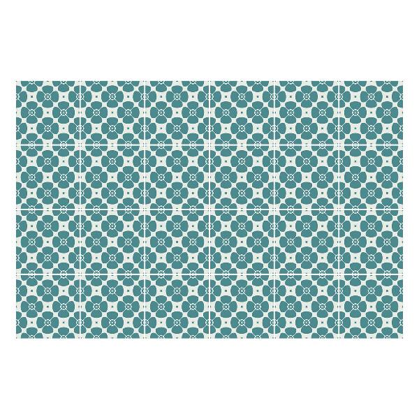 Csempe matrica Geometrikus virágok hálóban