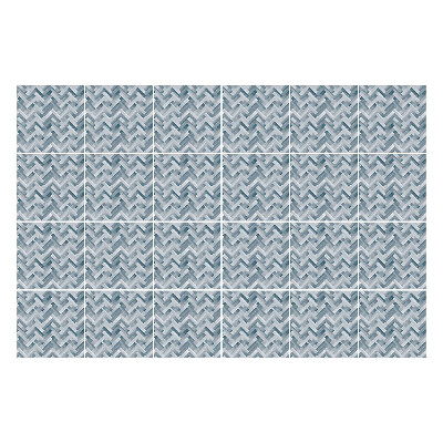 Öntapadós csempe matrica Cikcakk vonalak szürke színben