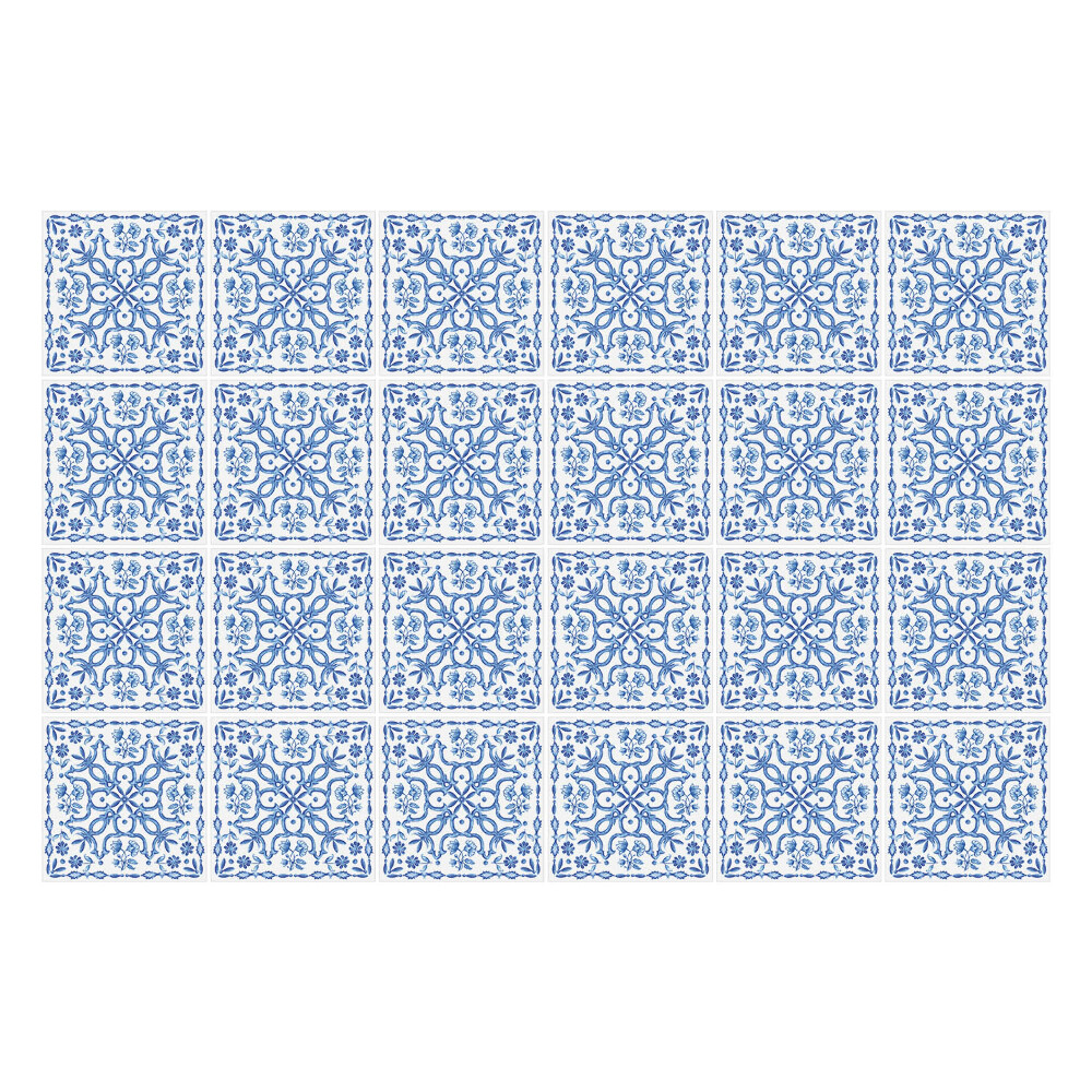 Csempe matrica Kék csempe