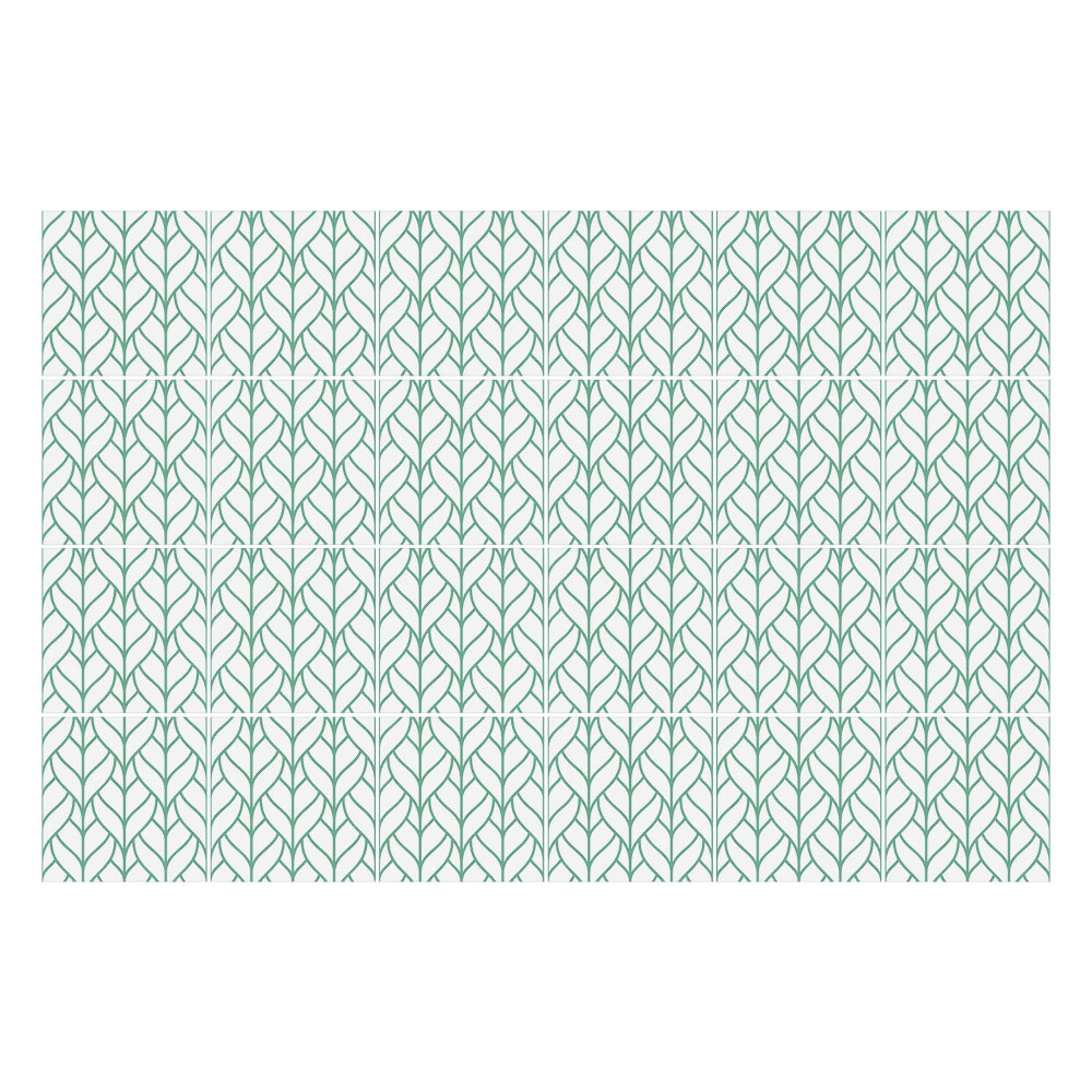 Csempe matrica Szabályos elrendezésben levelek