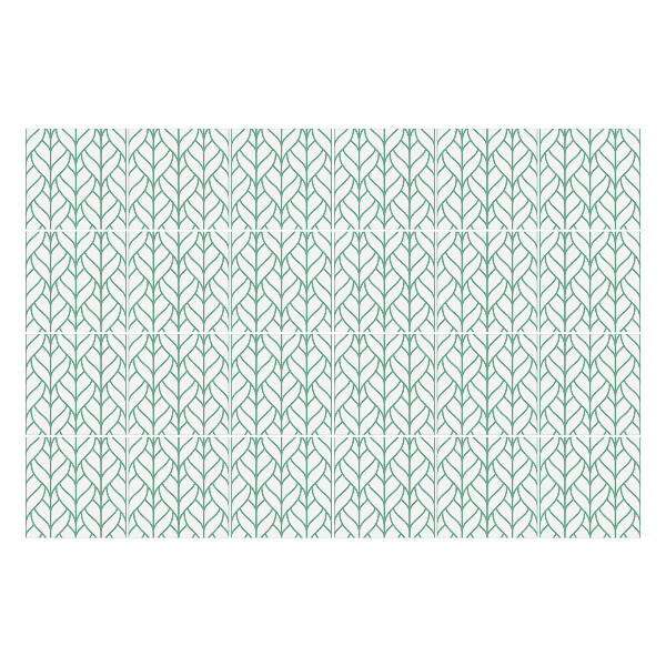 Csempe matrica Szabályos elrendezésben levelek