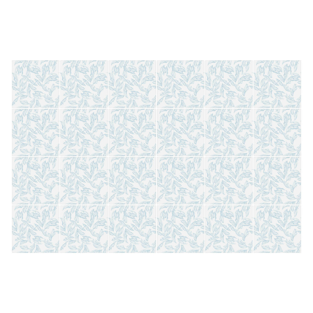 Öntapadós csempe matrica Finom levelek mozgásban