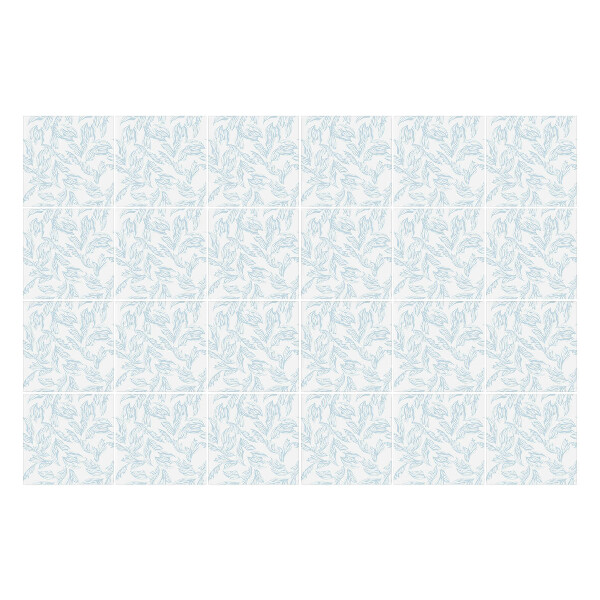 Öntapadós csempe matrica Finom levelek mozgásban