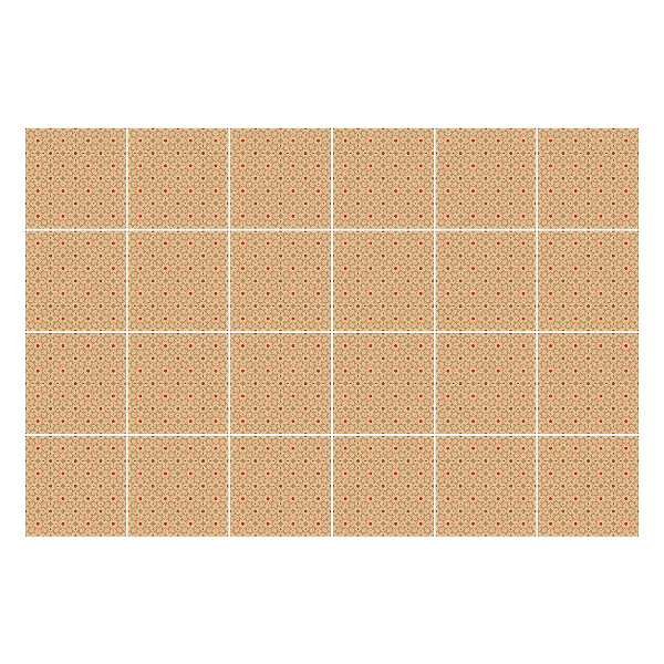 Öntapadós csempe matrica Finom virágmotívum