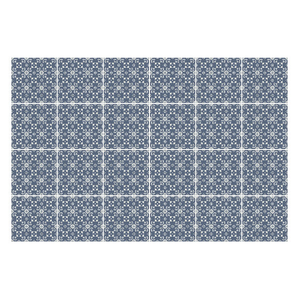 Öntapadós csempe matrica Virág motívum részletekkel