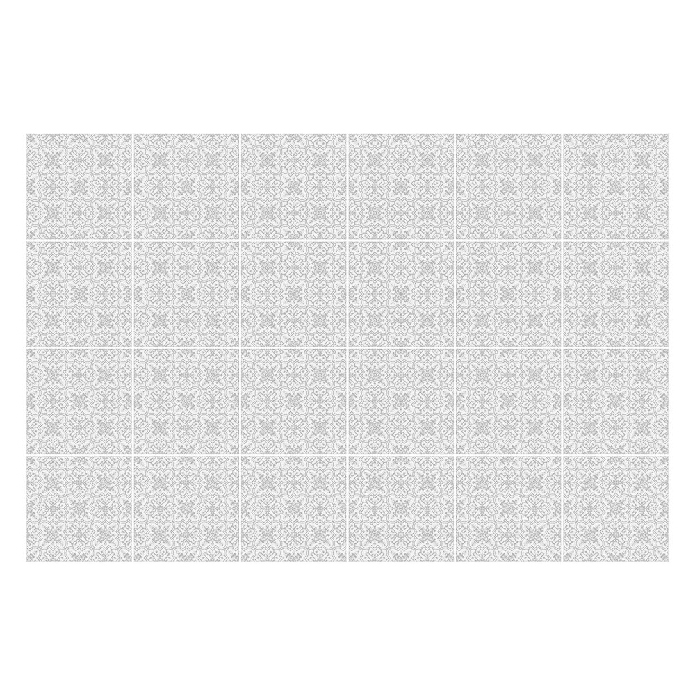 Csempe matrica Finom, szimmetrikus motívum