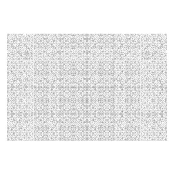 Csempe matrica Finom, szimmetrikus motívum