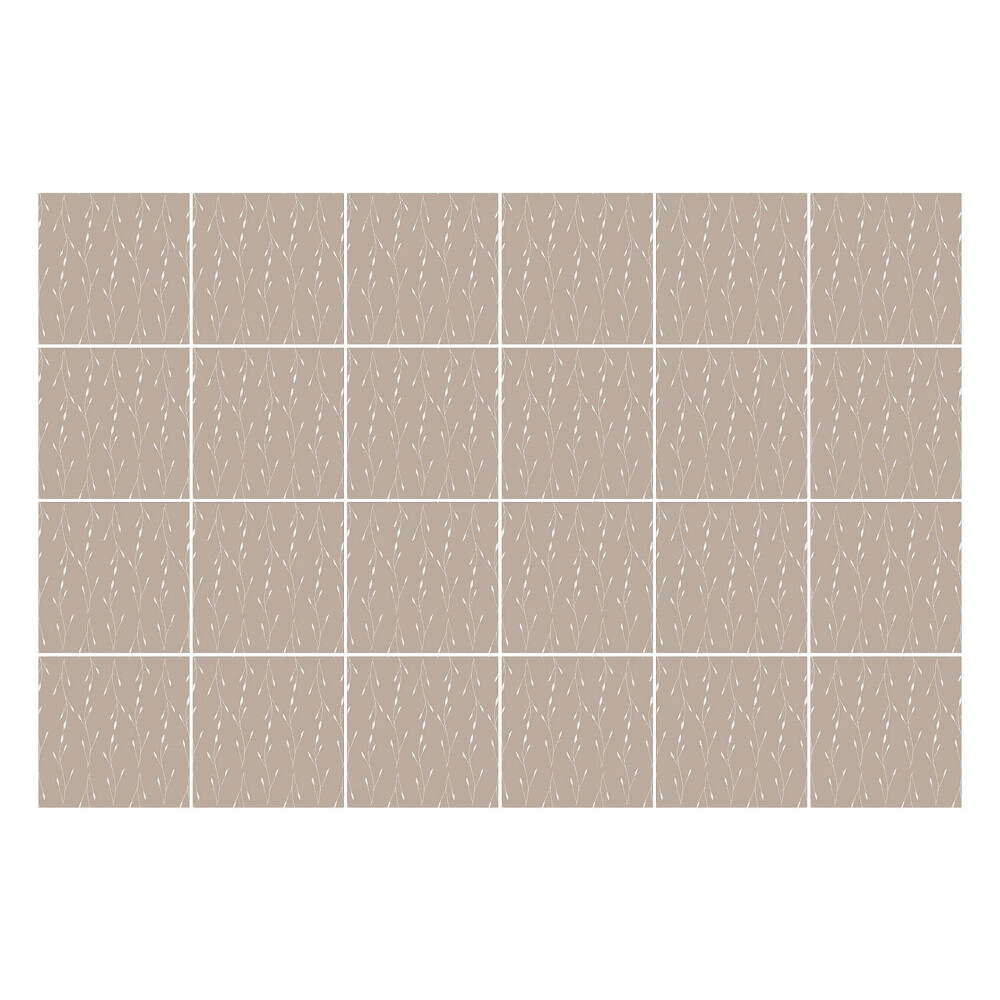 Öntapadós csempe matrica Finom levelek egy vonalban