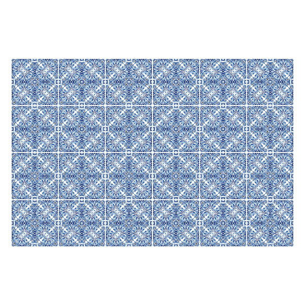 Csempe matrica Virágdíszek klasszikus stílusban