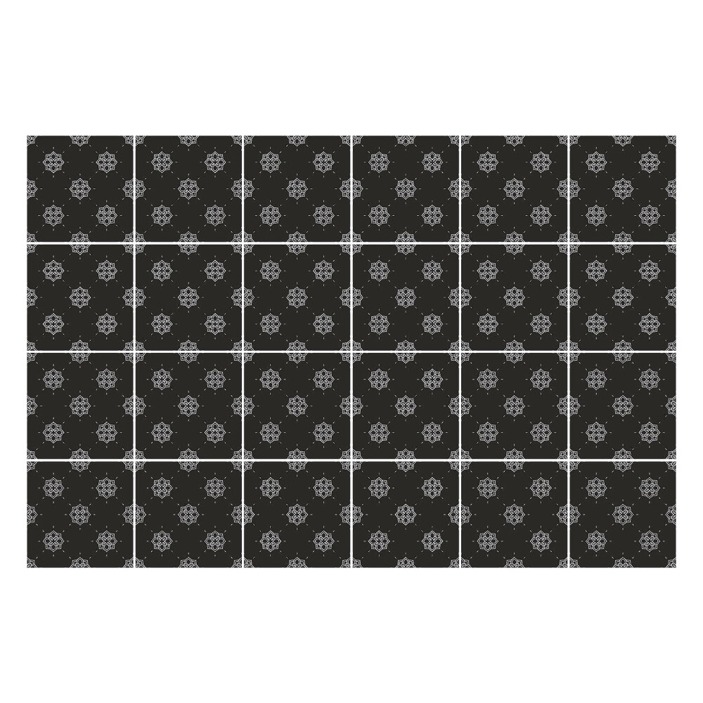 Csempe matrica Geometriai formák egy rácsban