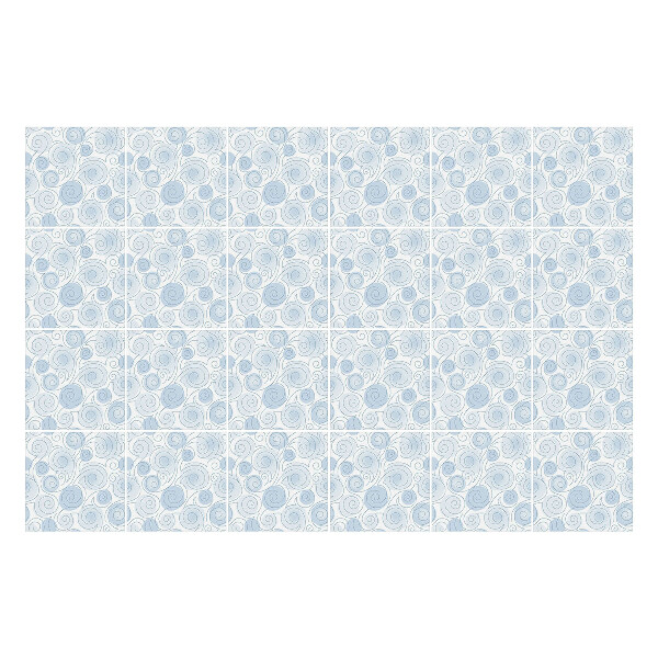 Csempe matrica Finom spirálok és hullámok