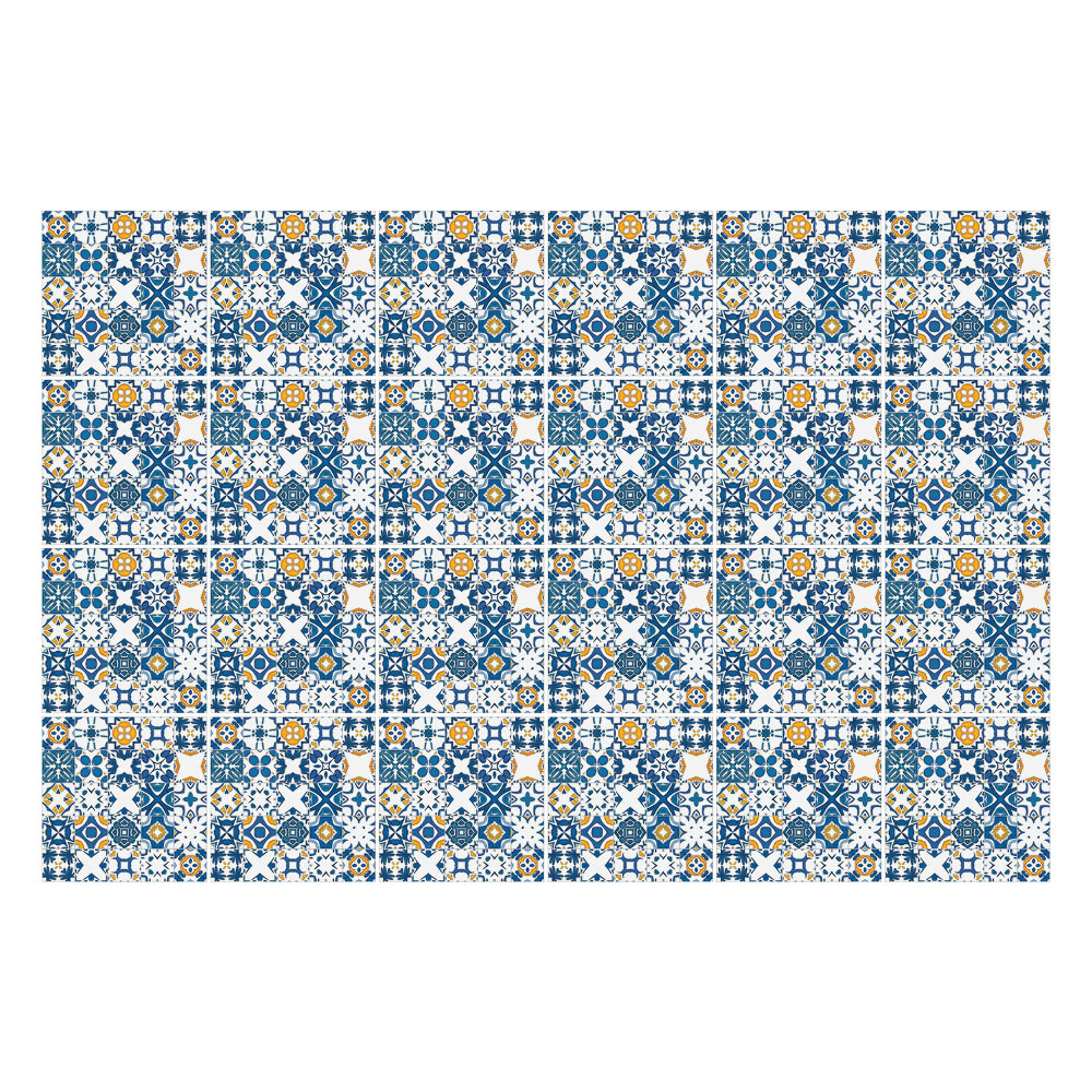 Csempe matrica Virágmotívumok hálóban