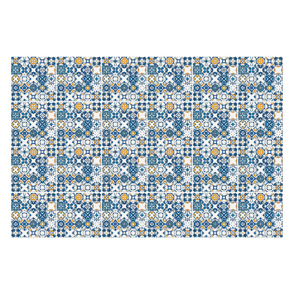 Csempe matrica Virágmotívumok hálóban