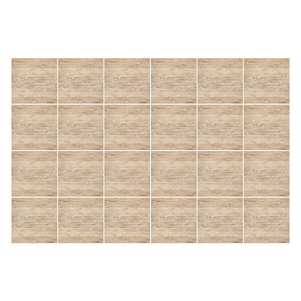 Öntapadós csempe matrica Természetes fa erezet