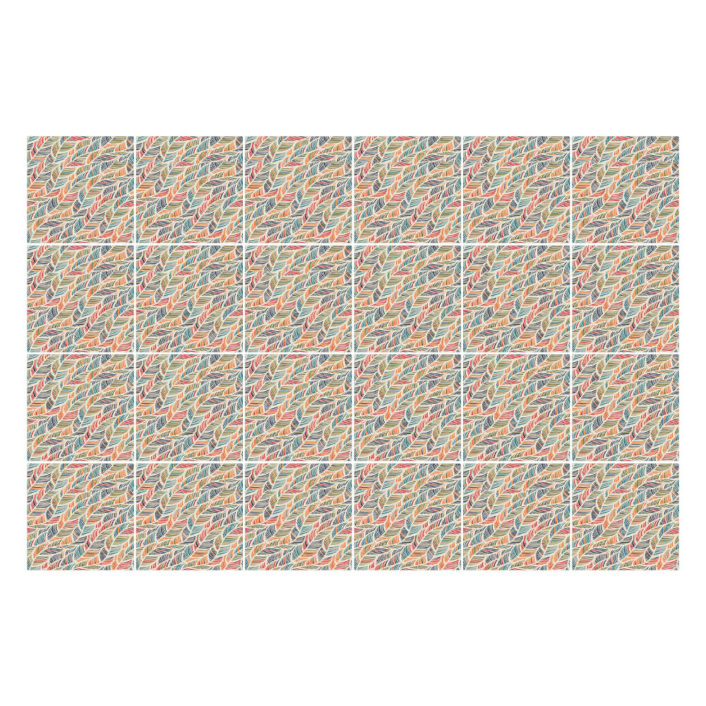 Öntapadós csempe matrica Dinamikus elrendezésű levelek