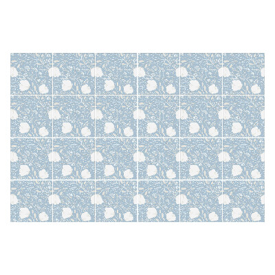 Öntapadós csempe matrica Virágos motívum a háttérben