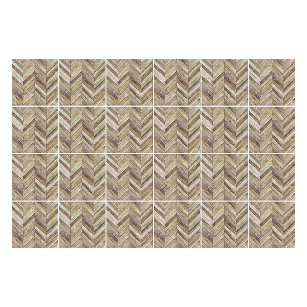 Öntapadós csempe matrica Halszálkás motívum