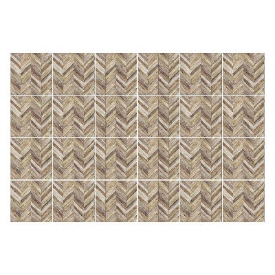 Öntapadós csempe matrica Halszálkás motívum