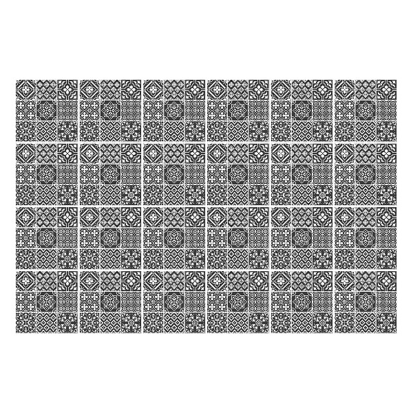 Öntapadós csempe matrica Geometriai kockás motívumok