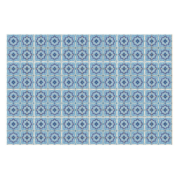 Csempe matrica Geometrikus virágmotívumok