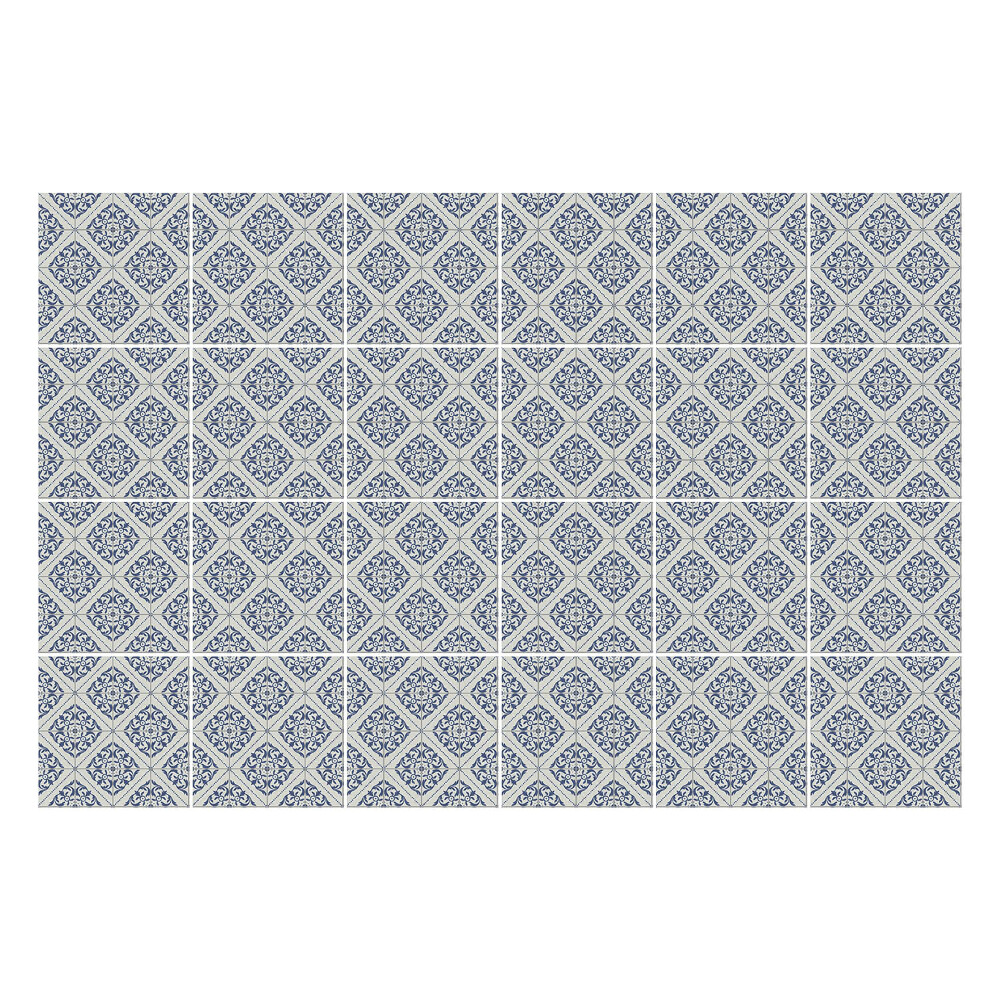 Csempe matrica Virágos gyémánt dísz