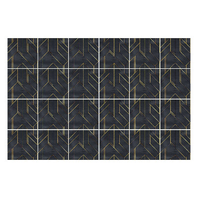 Öntapadós csempe matrica Cikcakk geometria