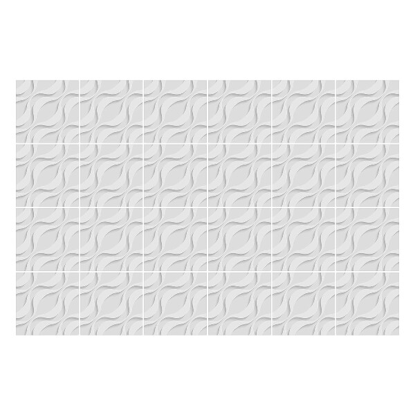 Csempe matrica 3D hullámos motívumok