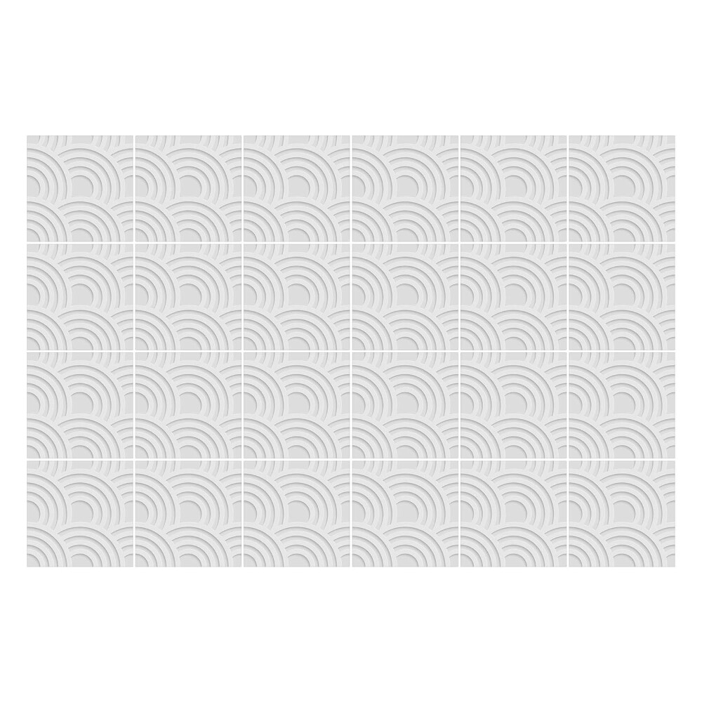 Öntapadós csempe matrica Divatos 3D ívek