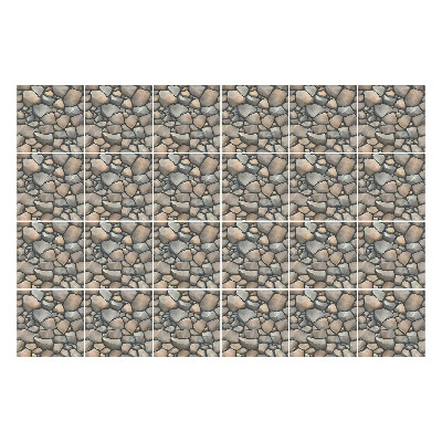 Öntapadós csempe matrica Természetes kövek az elrendezésben