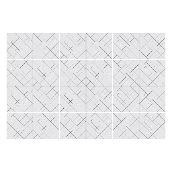 Csempe matrica Geometriai vonalak egy rácsban