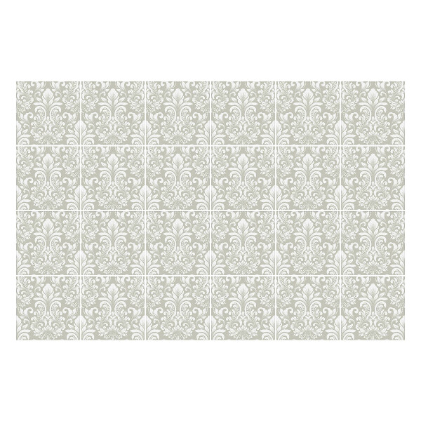 Öntapadós csempe matrica Elegáns virágdíszek