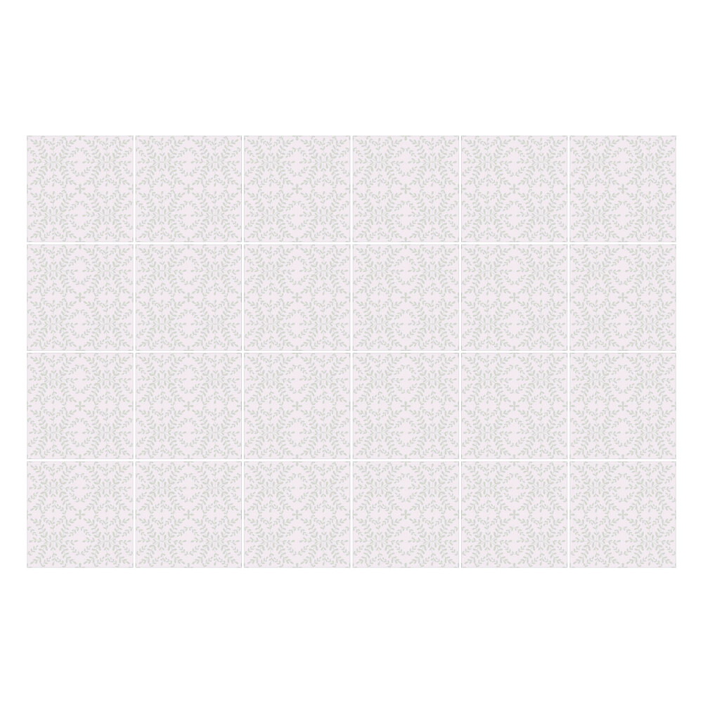 Öntapadós csempe matrica Finom virágmotívum