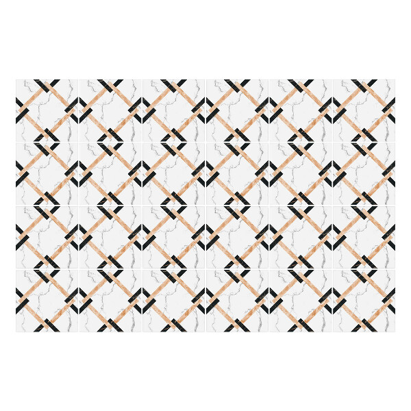 Csempe matrica Geometriai rombuszok egy rácsban