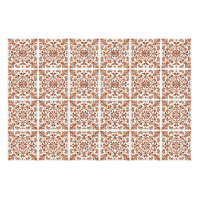 Csempe matrica Elegáns díszek négyzetekben