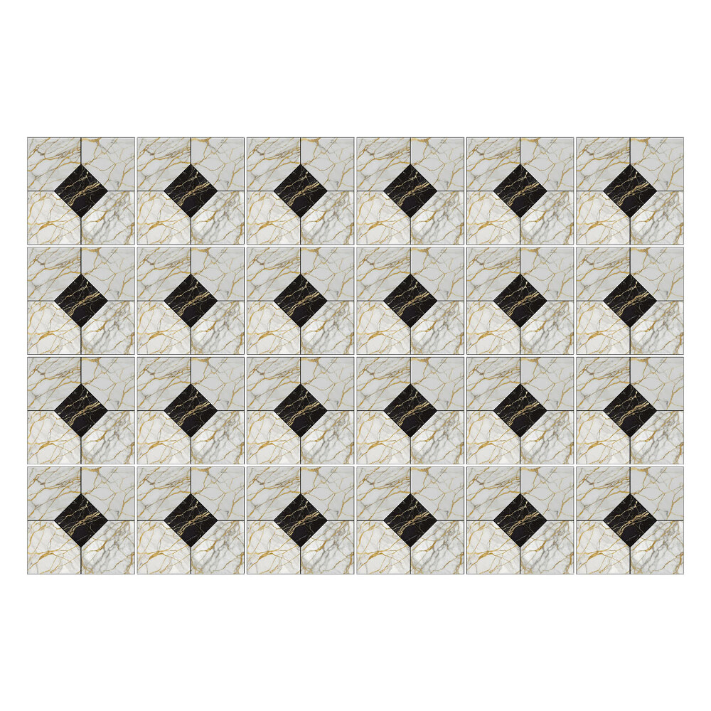 Öntapadós csempe matrica Geometrikus csempe elrendezésben