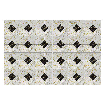 Öntapadós csempe matrica Geometrikus csempe elrendezésben