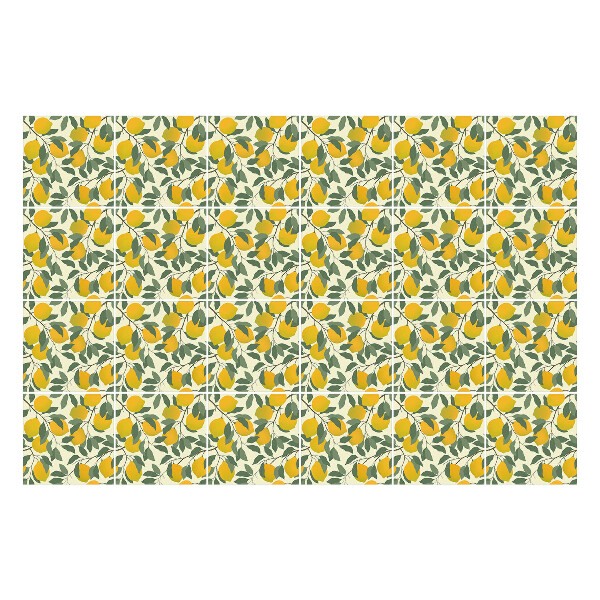 Csempe matrica Lédús citrom levelekkel