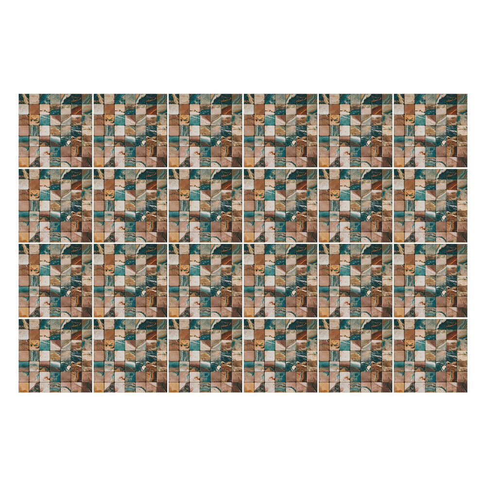 Öntapadós csempe matrica Mázas mozaik