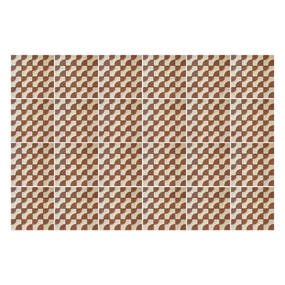 Csempe matrica Hullámok geometriai elrendezésben