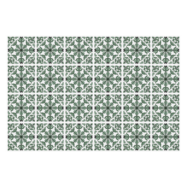 Csempe matrica Virágdíszek hálóban