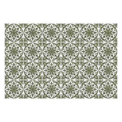 Öntapadós csempe matrica Virágos motívum hálóban