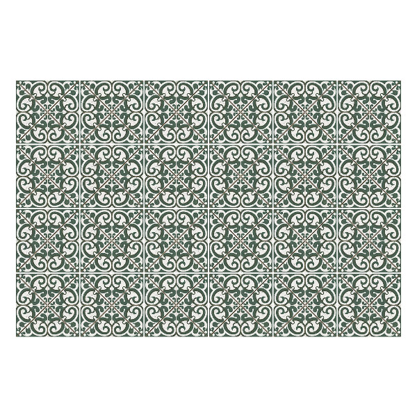 Öntapadós csempe matrica Csavart díszek hálóban