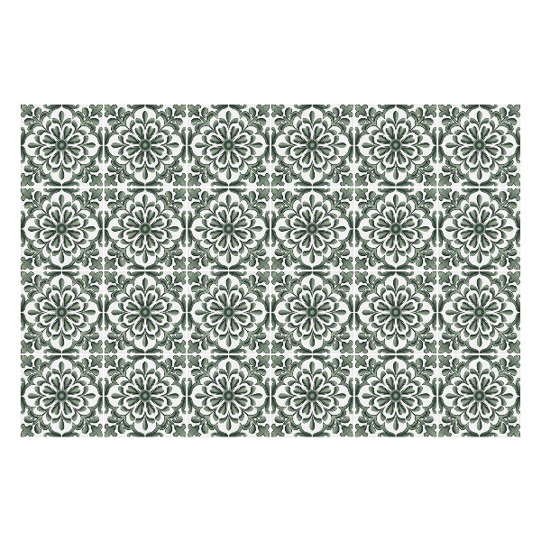 Csempe matrica Virág díszek