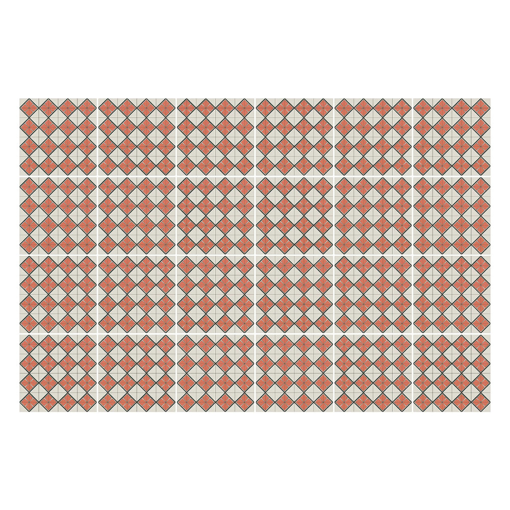 Csempe matrica Térbeli rombuszok és négyzetek