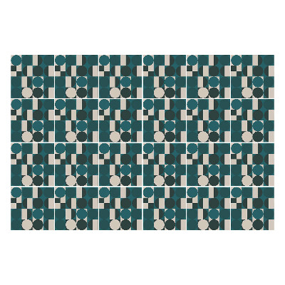 Csempe matrica Körök és téglalapok geometriája