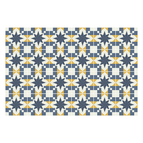 Öntapadós csempe matrica Geometria csillagokkal